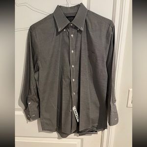 Nordstrom Mens Shop Non Iron Traditional Fit Dress Button Down Shirt 32/33